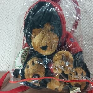 Belk Plush Teddy Bear with Red Hoodie